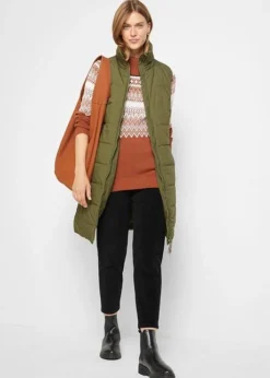 Gilet Sans Manches Long à Col Montant 11 Gilet Sans Manches Long à Col Montant -Mode Femme 22161447 QEp6vT8T