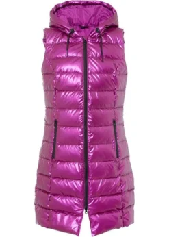 Gilet Matelassé Sans Manches, Effet Brillant -Mode Femme 22170129 TIj6ZumI