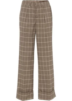 Rainbow Pantalon Tailoring Avec Motif Pied-de-poule Et Jambes Larges