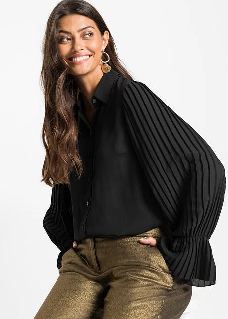 Chemisier à Manches Plissées 2 Chemisier à Manches Plissées – Image 2