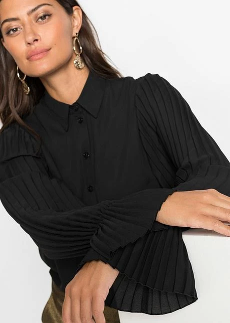 Chemisier à Manches Plissées 6 Chemisier à Manches Plissées – Image 6