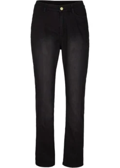 Jean Thermo Avec Jambes Droites Et Taille Confortable -Mode Femme 22189686 2gI3PNwd