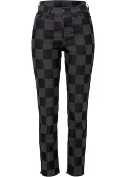 Rainbow Jean Straight Imprimé