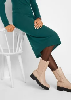 Robe En Maille Fine à Col Montant -Mode Femme 22191428 20FUZgUv