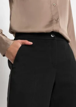 Pantalon Avec Empiècement En Satin -Mode Femme 22207137 l3AochSh