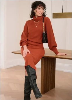 Jupe Midi En Maille -Mode Femme 22219565 3tWRE6MF