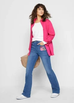 Jean Bootcut, Taille Haute Et Confortable -Mode Femme 22229526 P8TiAd6f