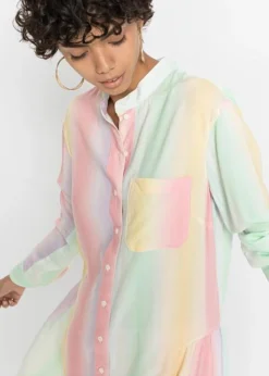 Rainbow Chemisier Long Avec Effet Dégradé En Viscose -Mode Femme 22229614 6DYYUsn0