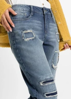 Rainbow Jean Boyfriend Avec Détails Destroyed -Mode Femme 22242206 zz9AK9hx