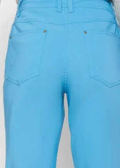 Pantalon Extensible En Bengaline Avec Taille Confortable, Straight -Mode Femme 22248003 PxqsH2iI