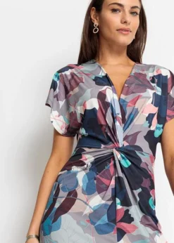 Robe En Jersey Avec Détail Nœud -Mode Femme 22263067 zcRYDHSr