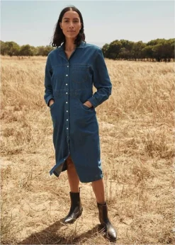 Robe En Jean Stretch -Mode Femme 22266161 M1H2Xh4Y