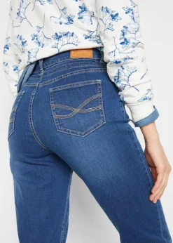 Jean Boyfriend Mid Waist, Ceinture à Nouer -Mode Femme 22266713 CMENTVxX
