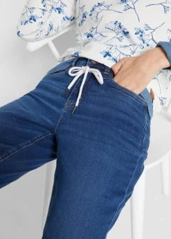 Jean Boyfriend Mid Waist, Ceinture à Nouer -Mode Femme 22266716 smSvcZpd