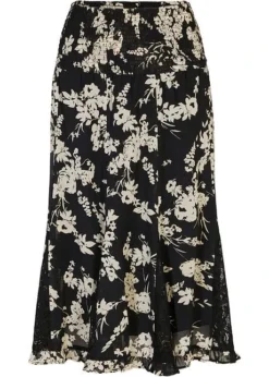 Jupe à Lés Avec Empiècements En Dentelle