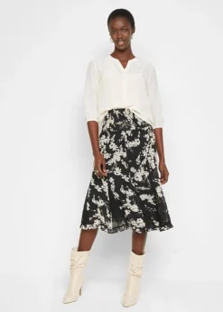 Jupe à Lés Avec Empiècements En Dentelle -Mode Femme 22268362 CoLGB2BS