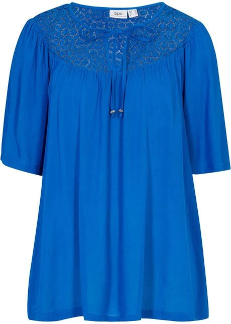 Longue Tunique En Viscose Aspect Froissé, Manches 1/2 9 Longue Tunique En Viscose Aspect Froissé, Manches 1/2 – Image 9