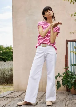 Jean Large Taille Mi-haute, Stretch -Mode Femme 23012494 rqwWAyqD