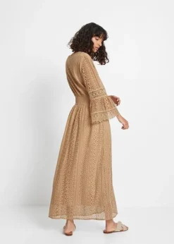 Robe Longue Aspect Crochet -Mode Femme 23018876 I78eorkq