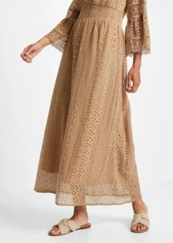 Robe Longue Aspect Crochet -Mode Femme 23018877 2IkmOshf