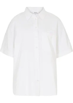 Chemisier Mi-manches Oversize Avec Lin