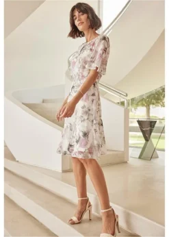 Robe En Chiffon Avec Jacquard -Mode Femme 23029602 of79oNSy