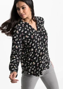 Blouse Encolure En V -Mode Femme 23031859 R7XKEl7d