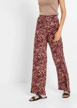 Pantalon En Jersey Viscose Avec Taille Confortable -Mode Femme 23032308 HgFJ17It