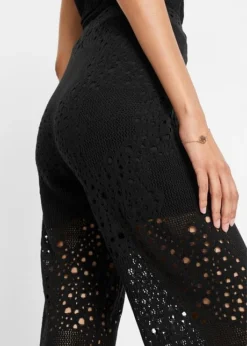 Pantalon En Maille Taille Extensible -Mode Femme 23032792 VVJ6NLIm