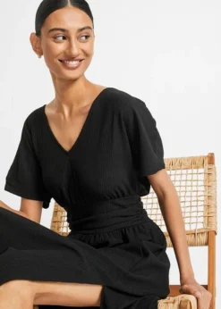 Robe à Manches Papillon Avec Collier -Mode Femme 23035123 RlIkULvn