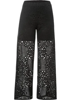 Pantalon En Maille Taille Extensible