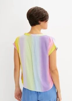 Rainbow Blouse Avec Effet Dégradé En Viscose -Mode Femme 23039473 rbnbF9e2