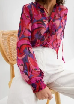 Pantalon En Lin Majoritaire Avec Taille Confortable, Loose Fit -Mode Femme 23042186 heFGSayr