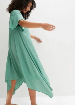 Robe Caftan Longue En Tissu Crêpe, Coupe Ample -Mode Femme 23043794 5Z18gnKR