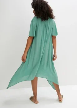 Robe Caftan Longue En Tissu Crêpe, Coupe Ample -Mode Femme 23043804 IXd5iSau