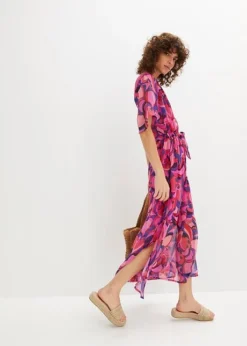 Robe En Mousseline Avec Manches Papillon -Mode Femme 23044301 R619ouHS