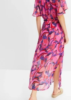 Robe En Mousseline Avec Manches Papillon -Mode Femme 23044302 wTYauJR5