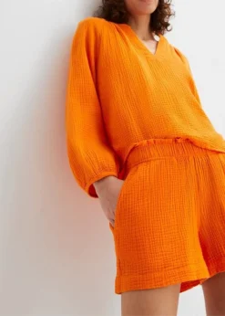 Short En Gaze De Coton -Mode Femme 23044353 Pta5SvXS