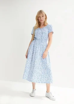 Robe Midi Avec Large Smock à La Taille Et Manches Papillon 10 Robe Midi Avec Large Smock à La Taille Et Manches Papillon -Mode Femme 23044794 kHUeOqXf