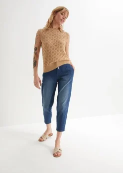 Jean Mom, Taille Moyenne, Longueur Genou -Mode Femme 23044850 inJ9RdQ6