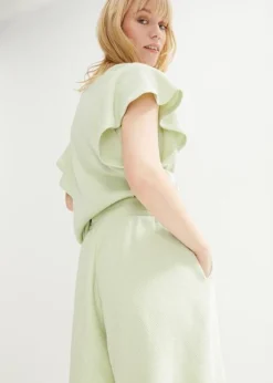 Short En Jersey Gaufré Avec Taille Confortable -Mode Femme 23044996 ooF8vx63