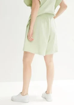 Short En Jersey Gaufré Avec Taille Confortable -Mode Femme 23045004 xdJvd2ev