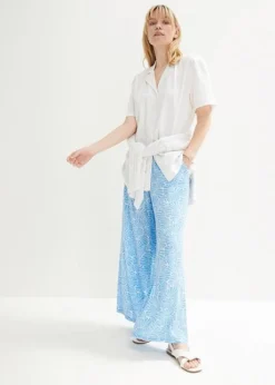 Chemisier Oversize Décontracté En Lin, Manches Courtes -Mode Femme 23045083 recrCpw3