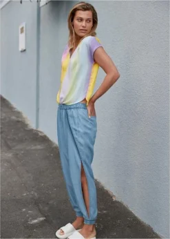 Rainbow Blouse Avec Effet Dégradé En Viscose -Mode Femme 23045160 H22m68nz