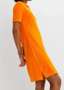 Robe En Tissu éponge Avec Col Polo -Mode Femme 23048710 4pYFvzhG