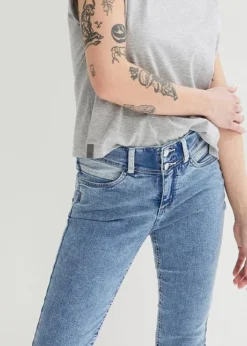 Jean Skinny, Taille Moyenne, Longueur Genou, Extensible -Mode Femme 23050124 vts5E9va