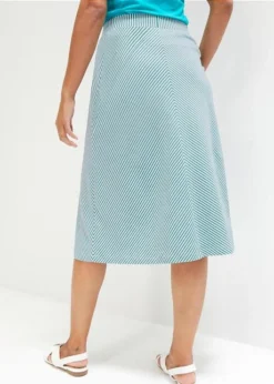 Jupe En Jersey à Rayures, Longueur Genou -Mode Femme 23050542 5HAWYkFH