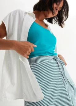 Jupe En Jersey à Rayures, Longueur Genou -Mode Femme 23050550 gkZX9OJ7