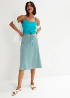 Jupe En Jersey à Rayures, Longueur Genou -Mode Femme 23050565 9J3OBs8V