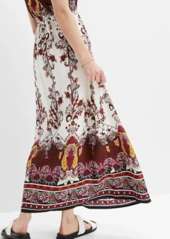 Rainbow Robe Longue Avec Imprimé Paisley En Viscose -Mode Femme 23053634 Ummvecko